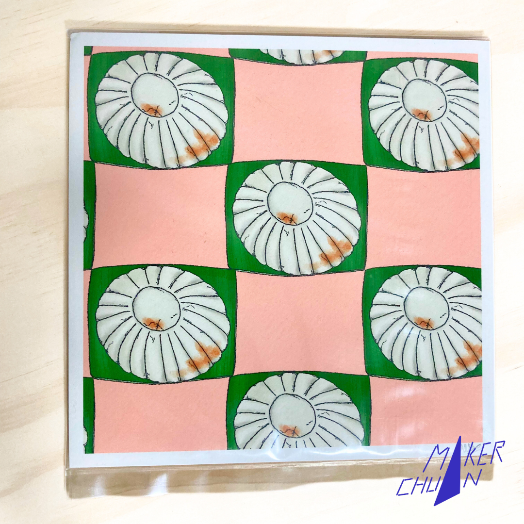 Maker Chuan's 'Kueh Tutu' 6"x6" Fine Art Print