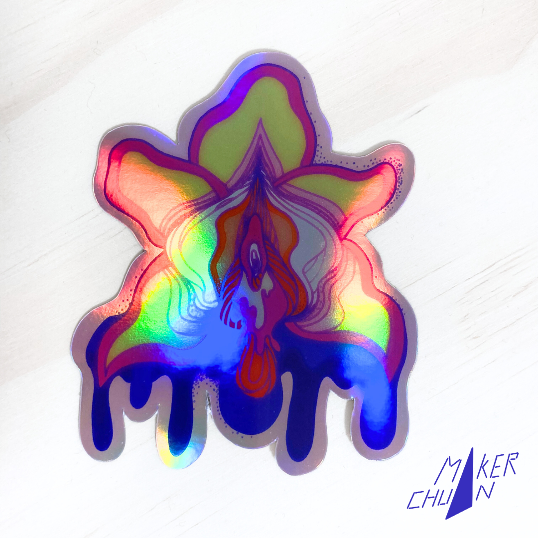 Maker Chuan's 'Flower Power' Sticker