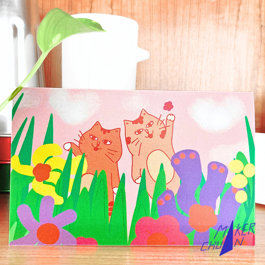 Maker Chuan's 'Garden Party' Greeting Card