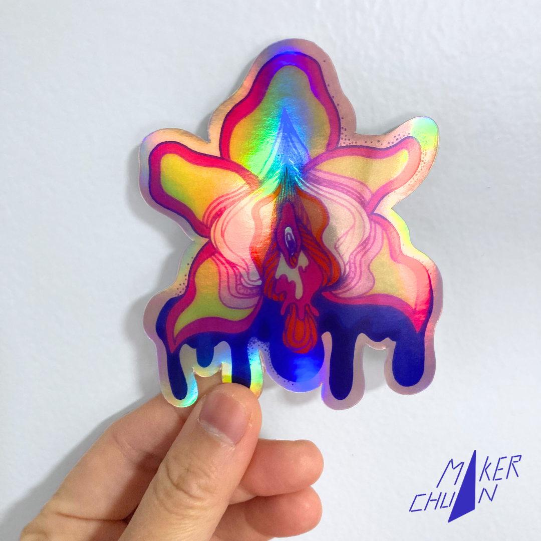 Maker Chuan's 'Flower Power' Sticker